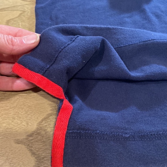 Vintage 90’s Nautica Long Sleeve Denim Collar Pullover Polo Shirt - Picture 6 of 7